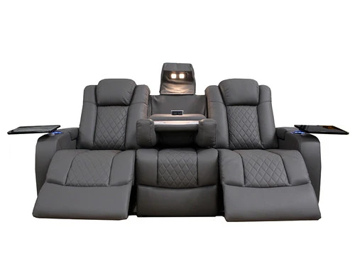 Lisboa Gray Power Recliner Sofa - Image 2