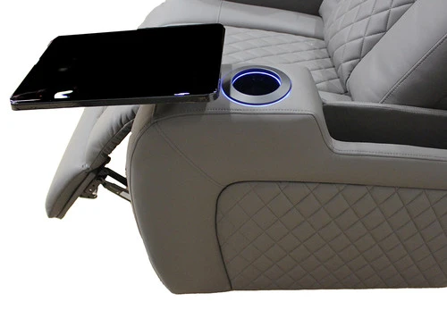 Lisboa Gray Power Recliner Sofa - Image 3