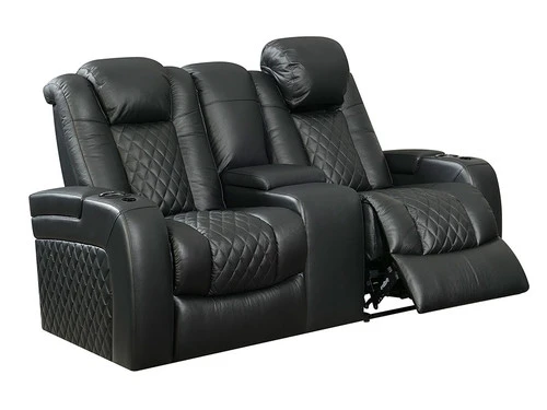 Lisboa Black Power Recliner Loveseat - Image 2