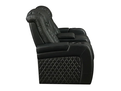 Lisboa Black Power Recliner Loveseat - Image 3