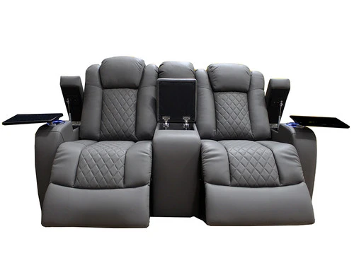 Lisboa Gray Power Recliner Loveseat - Image 2