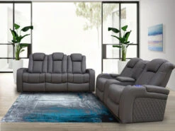 Lisboa Gray Power Recliner 2 Pcs Set