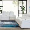 Lisboa White Power Recliner 2 Pcs Set