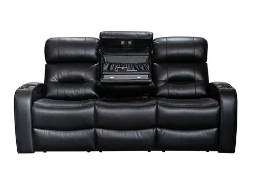Nico Black Power Recliner Sofa - Image 2