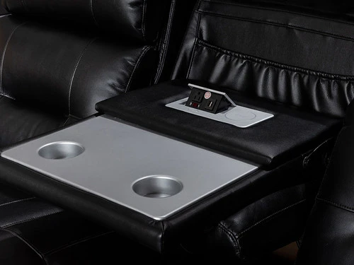 Nico Black Power Recliner Sofa - Image 3