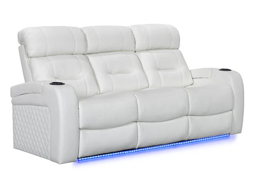 Nico White Power Recliner Sofa