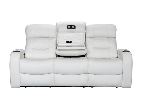 Nico White Power Recliner Sofa - Image 2