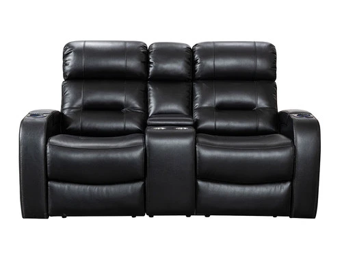 Nico Black Power Recliner Loveseat - Image 2