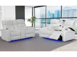 Nico White Power Recliner 2 Pcs Set