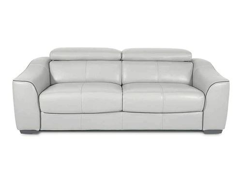 Kerala Gray Leather Memory Foam Sleeper Sofa - Image 2