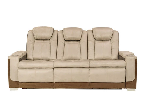 Mirapella Brown Dual Power Recliner Sofa - Image 2