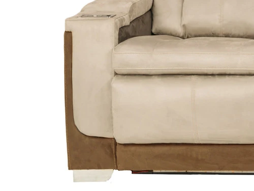 Mirapella Brown Dual Power Recliner Sofa - Image 6