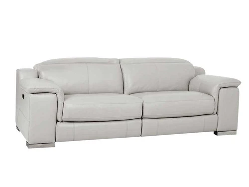 Manali Gray Dual Power Leather Sofa