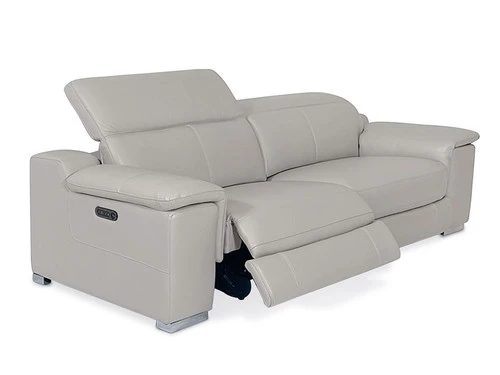 Manali Gray Dual Power Leather Sofa - Image 2