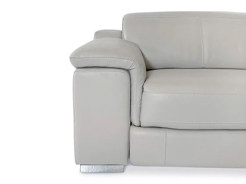 Manali Gray Dual Power Leather Sofa - Image 5