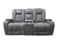 Cayman Gunmetal Glider Loveseat