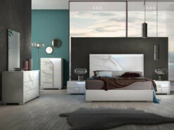 Sofia White Marble King 4 Pcs Set