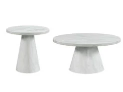 Bellini Carrara Coffee & End Table 2 Pcs Set