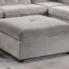 Captiva Gray Ottoman