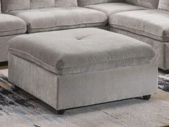 Captiva Gray Ottoman