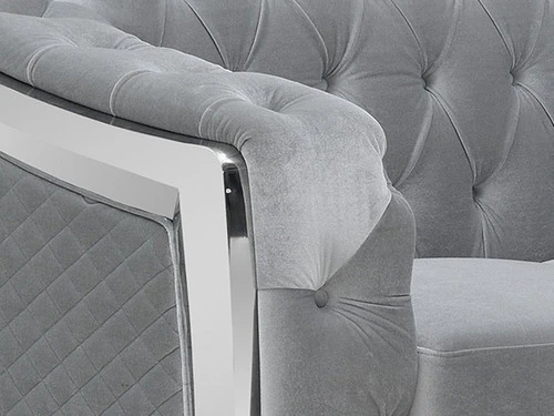 Carlotta Silver Velvet 2 Pcs Set - Image 4