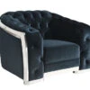 Carlotta Black Velvet Chair