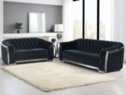 Carlotta Black Velvet 2 Pcs Set