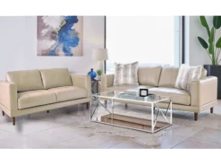 Hampton Leather Taupe 2 Pcs Set