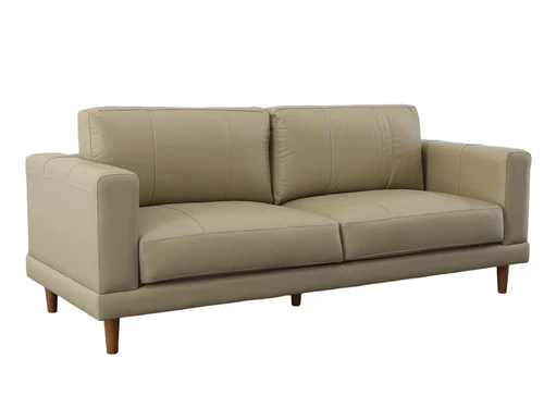 Hampton Leather Taupe Sofa