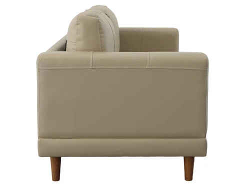 Hampton Leather Taupe Sofa - Image 3