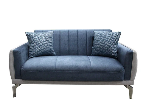 Valens Navy Loveseat Sleeper - Image 2